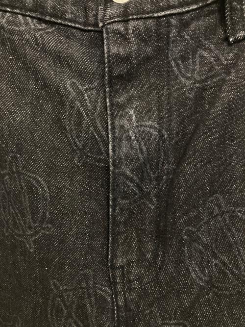 X-LARGE（エクストララージ）X-LARGE (エクストララージ) ALLOVER CIRCLE XL DENIM PANTS ブラック サイズ:32の古着・服飾アイテム