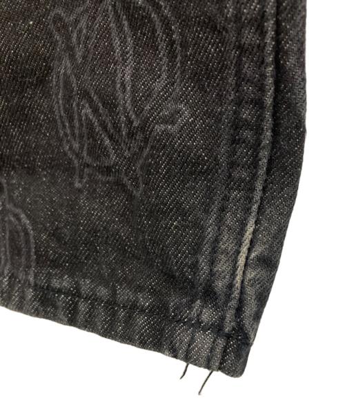 X-LARGE（エクストララージ）X-LARGE (エクストララージ) ALLOVER CIRCLE XL DENIM PANTS ブラック サイズ:32の古着・服飾アイテム