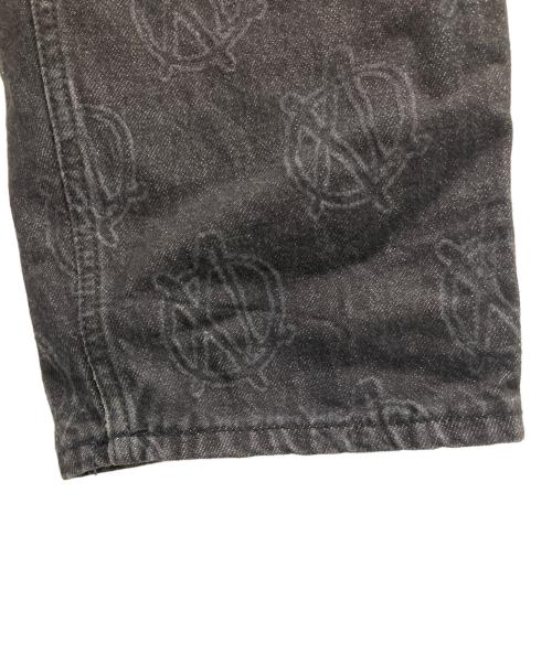X-LARGE（エクストララージ）X-LARGE (エクストララージ) ALLOVER CIRCLE XL DENIM PANTS ブラック サイズ:32の古着・服飾アイテム