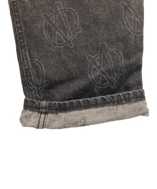 X-LARGE（エクストララージ）X-LARGE (エクストララージ) ALLOVER CIRCLE XL DENIM PANTS ブラック サイズ:32の古着・服飾アイテム