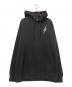 stussy（ステューシー）の古着「00‘Sメタルプリントプルオーバーパーカー」｜ブラック