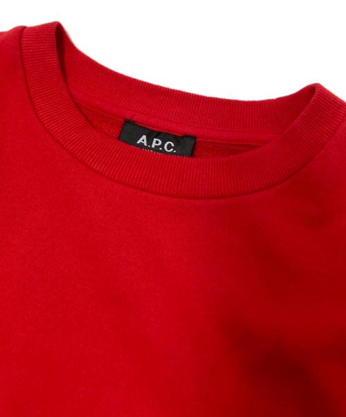 A.P.C.（アーペーセー）A.P.C. (アーペーセー) クルーネックスウェット レッド サイズ:Sの古着・服飾アイテム