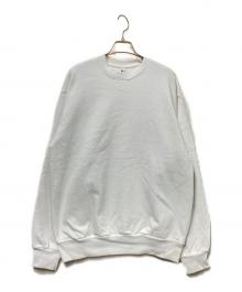LOS ANGELES APPAREL（ロサンゼルスアパレル）の古着「クルーネックスウェット」｜ホワイト