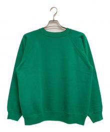 Hanes（ヘインズ）の古着「90‘Sブランクラグランスウェット」｜グリーン