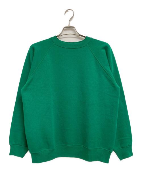 Hanes（ヘインズ）Hanes (ヘインズ) 90‘Sブランクラグランスウェット グリーン サイズ:Lの古着・服飾アイテム