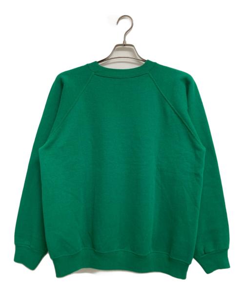 Hanes（ヘインズ）Hanes (ヘインズ) 90‘Sブランクラグランスウェット グリーン サイズ:Lの古着・服飾アイテム