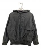 SASQUATCHfabrix.サスクワッチファブリックス）の古着「NYLON TRACK HOODIE MORE IS MORE」｜ブラック