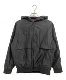 SASQUATCHfabrix.（サスクワッチファブリックス）の古着「NYLON TRACK HOODIE MORE IS MORE」｜ブラック