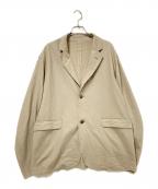 URUウル）の古着「WOOL JERSEY / 2 BUTTON JACKET」｜ベージュ