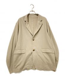 URU（ウル）の古着「WOOL JERSEY / 2 BUTTON JACKET」｜ベージュ