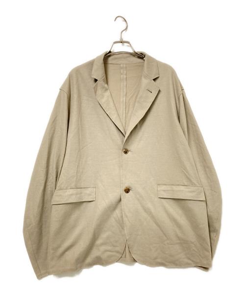 URU（ウル）URU (ウル) WOOL JERSEY / 2 BUTTON JACKET ベージュ サイズ:2の古着・服飾アイテム