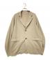 URU（ウル）の古着「WOOL JERSEY / 2 BUTTON JACKET」｜ベージュ