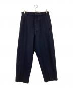 H BEAUTY&YOUTHエイチ ビューティー&ユース）の古着「WIDE 9LENGTH PANTS」｜ネイビー