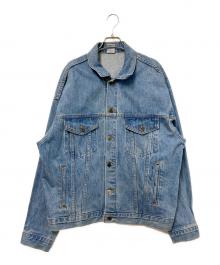 USED（ユーズド）の古着「エンボスデザインデニムジャケット」｜インディゴ