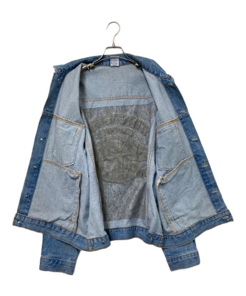 USED（ユーズド）USED (ユーズド) エンボスデザインデニムジャケット インディゴ サイズ:Mの古着・服飾アイテム