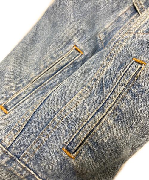 USED（ユーズド）USED (ユーズド) エンボスデザインデニムジャケット インディゴ サイズ:Mの古着・服飾アイテム