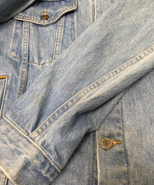USED（ユーズド）USED (ユーズド) エンボスデザインデニムジャケット インディゴ サイズ:Mの古着・服飾アイテム
