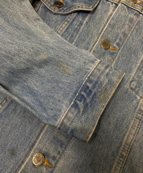 USED（ユーズド）USED (ユーズド) エンボスデザインデニムジャケット インディゴ サイズ:Mの古着・服飾アイテム