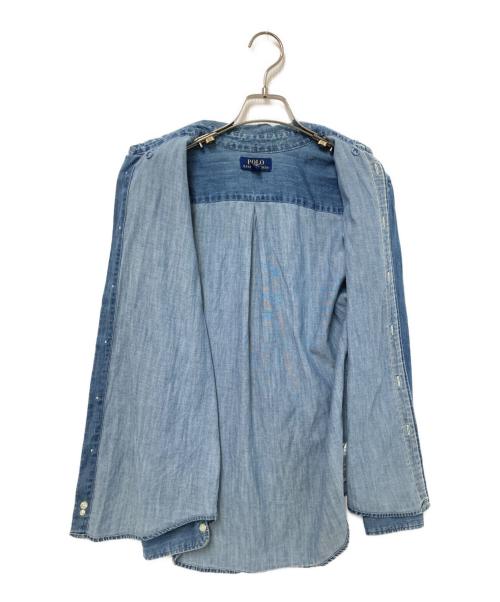 POLO RALPH LAUREN（ポロ・ラルフローレン）POLO RALPH LAUREN (ポロ・ラルフローレン) デニムシャツ インディゴ サイズ:Lの古着・服飾アイテム