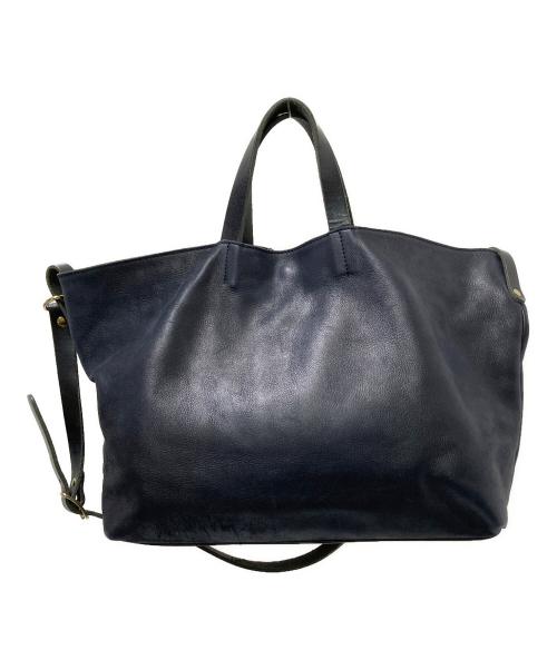 Ense（アンサ）Ense (アンサ) レザー2WAYバッグ ネイビー サイズ:下記参照の古着・服飾アイテム