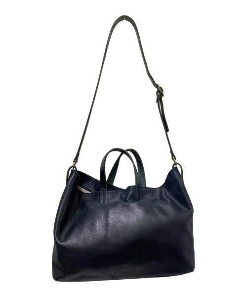 Ense（アンサ）Ense (アンサ) レザー2WAYバッグ ネイビー サイズ:下記参照の古着・服飾アイテム