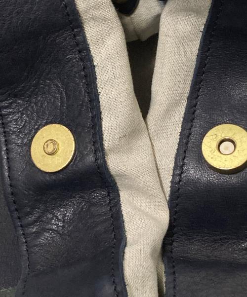 Ense（アンサ）Ense (アンサ) レザー2WAYバッグ ネイビー サイズ:下記参照の古着・服飾アイテム