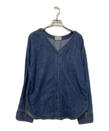 TODAYFUL（トゥデイフル）の古着「Henleyneck Denim Shirts.」｜インディゴ