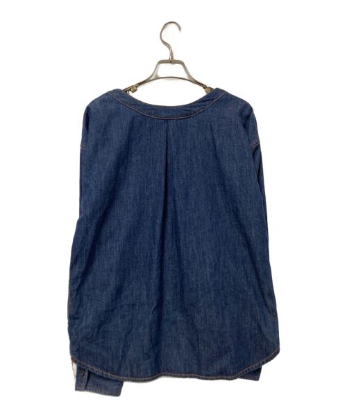 TODAYFUL（トゥデイフル）TODAYFUL (トゥデイフル) Henleyneck Denim Shirts. インディゴ サイズ:Fの古着・服飾アイテム