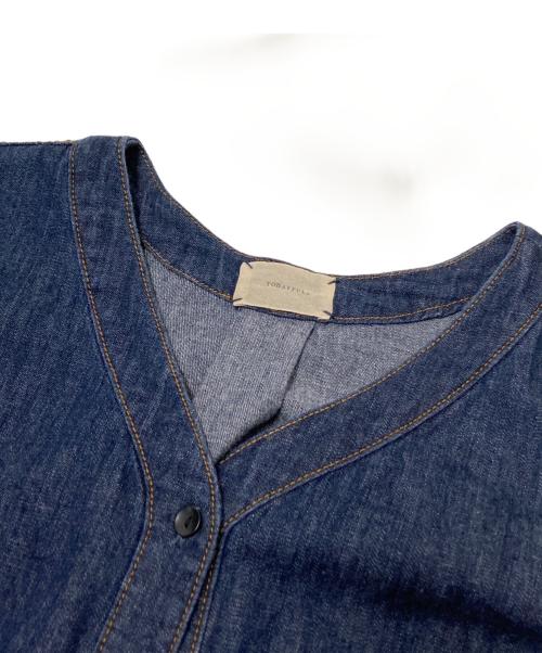 TODAYFUL（トゥデイフル）TODAYFUL (トゥデイフル) Henleyneck Denim Shirts. インディゴ サイズ:Fの古着・服飾アイテム
