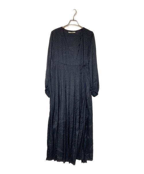 ne quittez pas（ヌキテパ）ne quittez pas (ヌキテパ) RAYON DOBBY GOWN ブラック サイズ:下記参照の古着・服飾アイテム