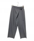 1er Arrondissementプルミエ アロンディスモン）の古着「ウールギャバラップパンツ」｜グレー
