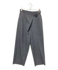 1er Arrondissement（プルミエ アロンディスモン）の古着「ウールギャバラップパンツ」｜グレー