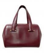 Cartierカルティエ）の古着「ミニボストンバッグ」｜ボルドー