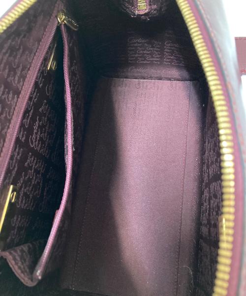 Cartier（カルティエ）Cartier (カルティエ) ミニボストンバッグ ボルドー サイズ:下記参照の古着・服飾アイテム