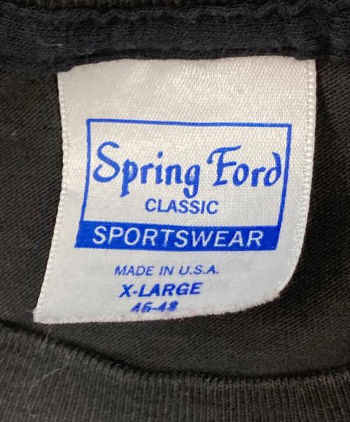 Sping Ford（スプリング フォード）Sping Ford (スプリング フォード) 80‘SバンドTシャツ ブラック サイズ:XLの古着・服飾アイテム
