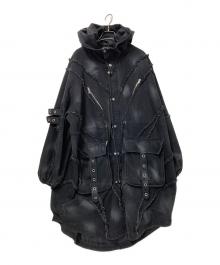 Underground（アンダーグラウンド）の古着「モットルド グランジ モッズコート」｜ブラック