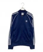 adidasアディダス）の古着「トラックジャケット」｜ネイビー