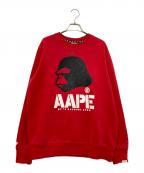 A BATHING APEアベイシングエイプ）の古着「プリントスウェット」｜レッド