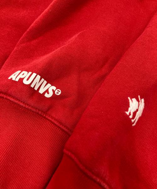 A BATHING APE（アベイシングエイプ）A BATHING APE (アベイシングエイプ) プリントスウェット レッド サイズ:Lの古着・服飾アイテム