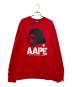 A BATHING APE（アベイシングエイプ）の古着「プリントスウェット」｜レッド