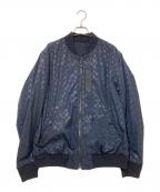 COACHコーチ）の古着「リバーシブル シグネチャー MA-1 ジャケット」｜ブラック×ネイビー