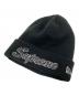 SUPREME (シュプリーム) New Era (ニューエラ) スクリプト ビーニー 'ストーン' ブラック サイズ:下記参照：4000円