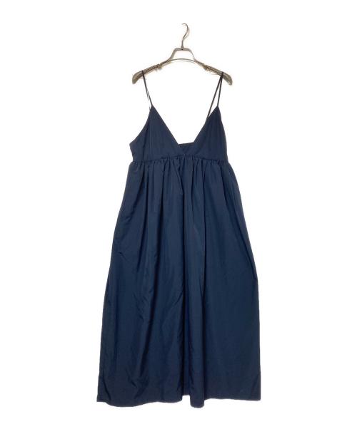 SLOBE IENA（スローブ イエナ）SLOBE IENA (スローブ イエナ) タフタギャザーキャミワンピース ネイビー サイズ:38の古着・服飾アイテム