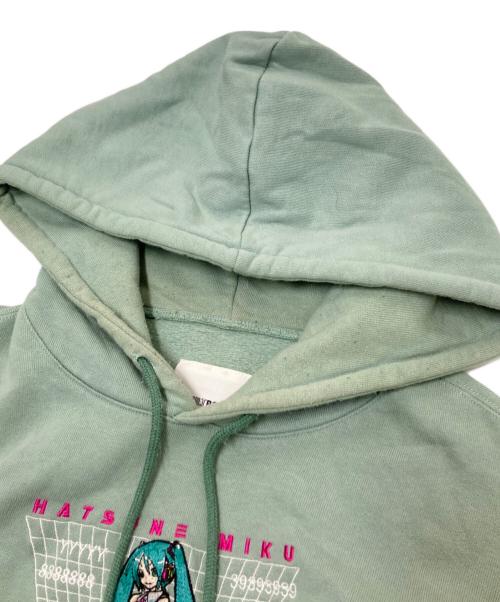 VAULTROOM（ボルトルーム）VAULTROOM (ボルトルーム) HATSUNE MIKU HOODIE グリーン サイズ:Mの古着・服飾アイテム