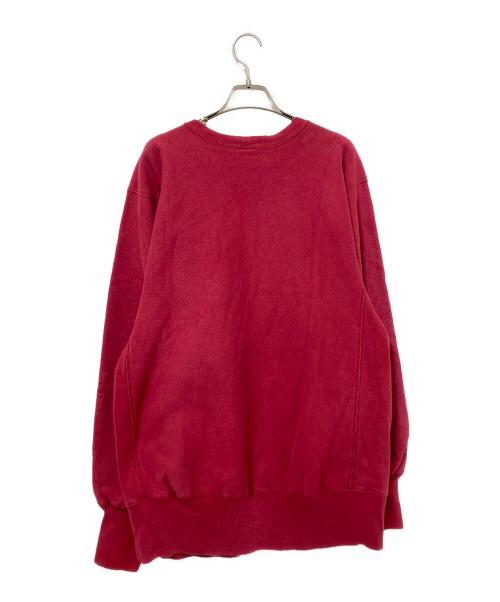 Champion（チャンピオン）Champion (チャンピオン) 90‘Sカレッジプリントクルーネックスウェット レッド×ホワイト サイズ:XLの古着・服飾アイテム