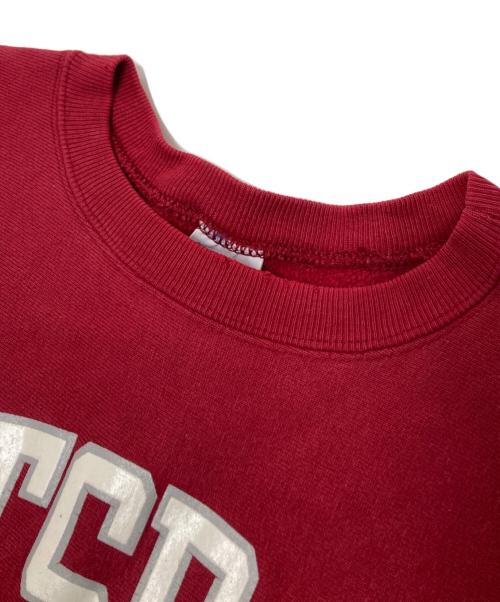 Champion（チャンピオン）Champion (チャンピオン) 90‘Sカレッジプリントクルーネックスウェット レッド×ホワイト サイズ:XLの古着・服飾アイテム
