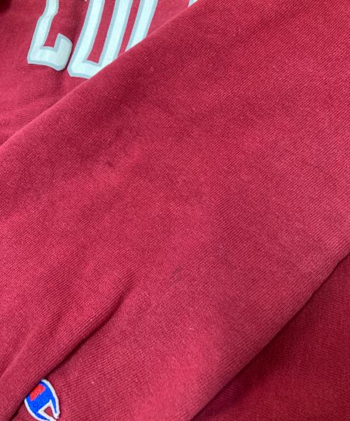 Champion（チャンピオン）Champion (チャンピオン) 90‘Sカレッジプリントクルーネックスウェット レッド×ホワイト サイズ:XLの古着・服飾アイテム