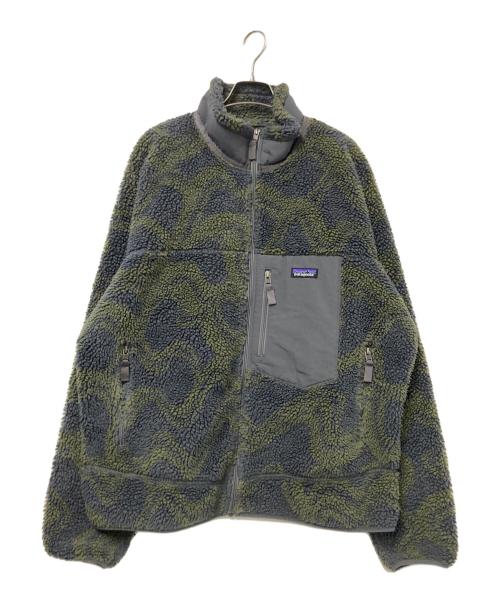 Patagonia（パタゴニア）Patagonia (パタゴニア) Classic Retro-X Jacket グレー×グリーン サイズ:XLの古着・服飾アイテム