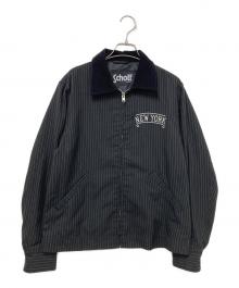 Schott（ショット）の古着「ストライプワークジャケット」｜ブラック