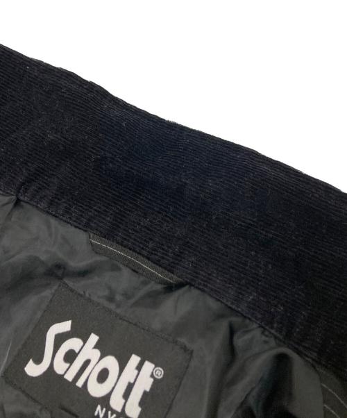 Schott（ショット）Schott (ショット) ストライプワークジャケット ブラック サイズ:Mの古着・服飾アイテム